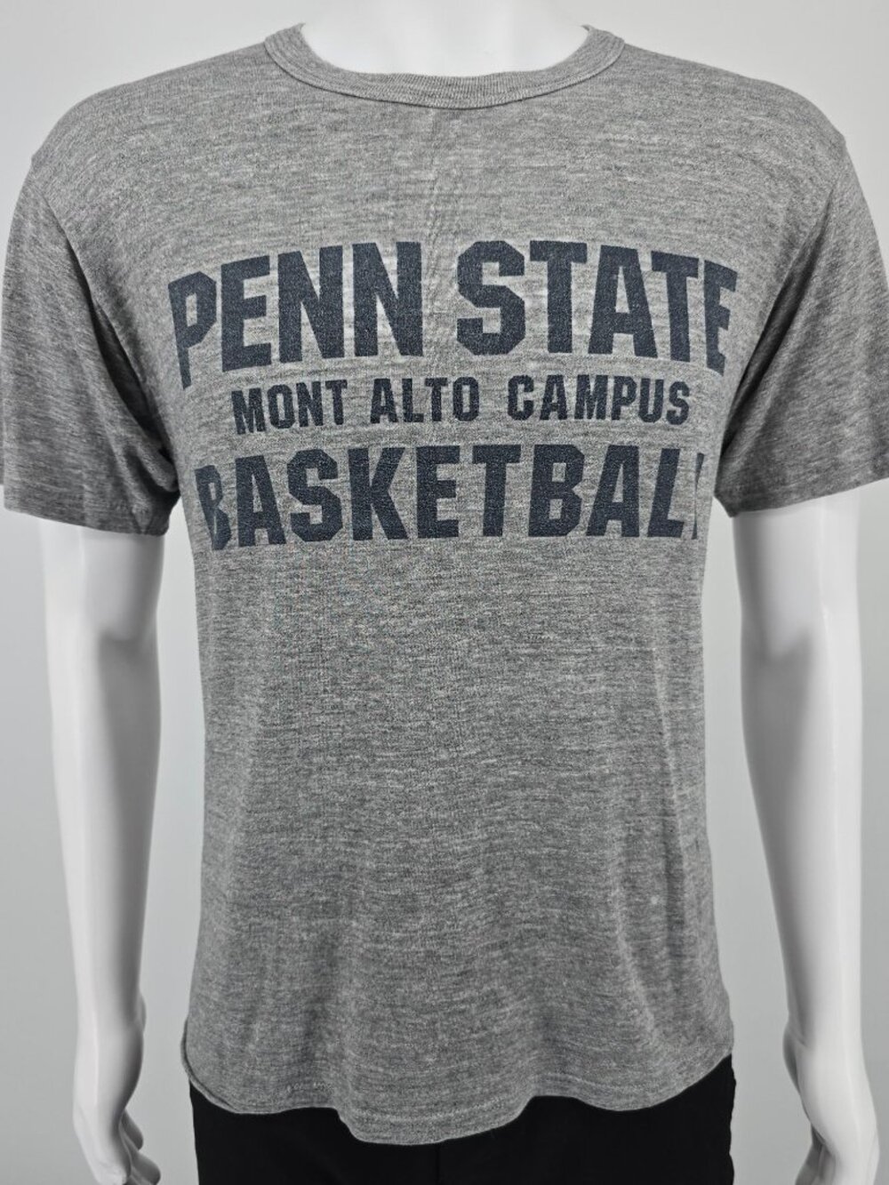 Vintage 1980s Penn State Mont Alto Campus Basketball Tri-blend T-Shirt (M/L)